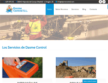 Tablet Screenshot of dasmecontrol.com